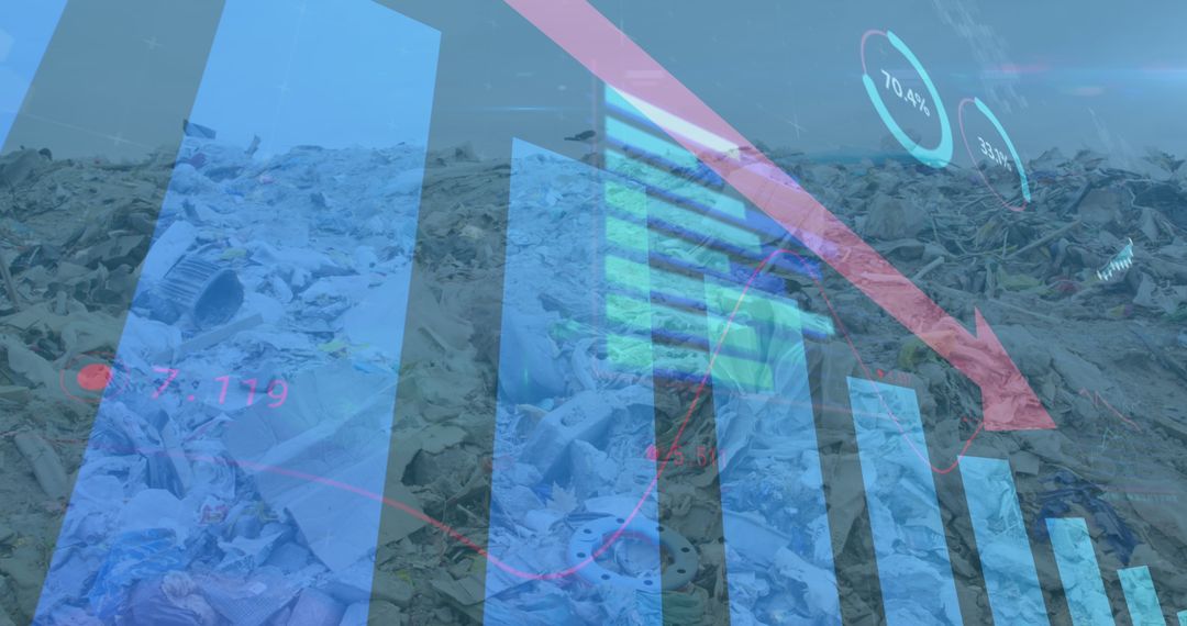 Declining Global Financial Trends Overlapping with Environmental Waste