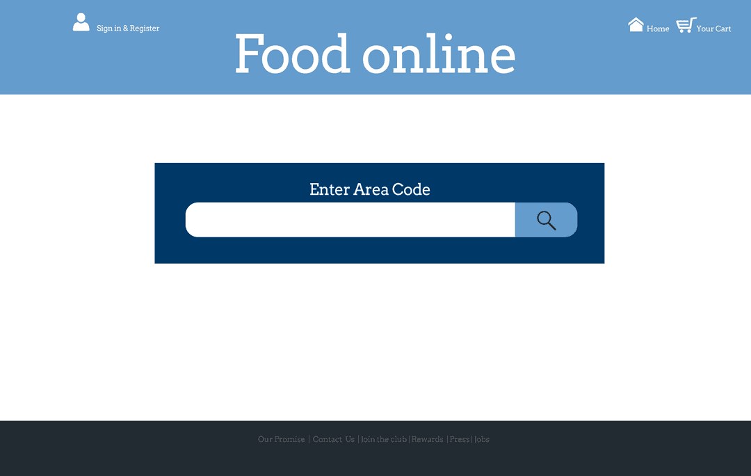 Food Online Shopping Transparent Concept Illustration