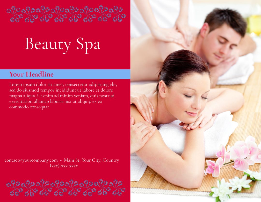 Relaxing Couple Receiving Spa Treatment for Ultimate Tranquility - Download Free Stock Templates Pikwizard.com