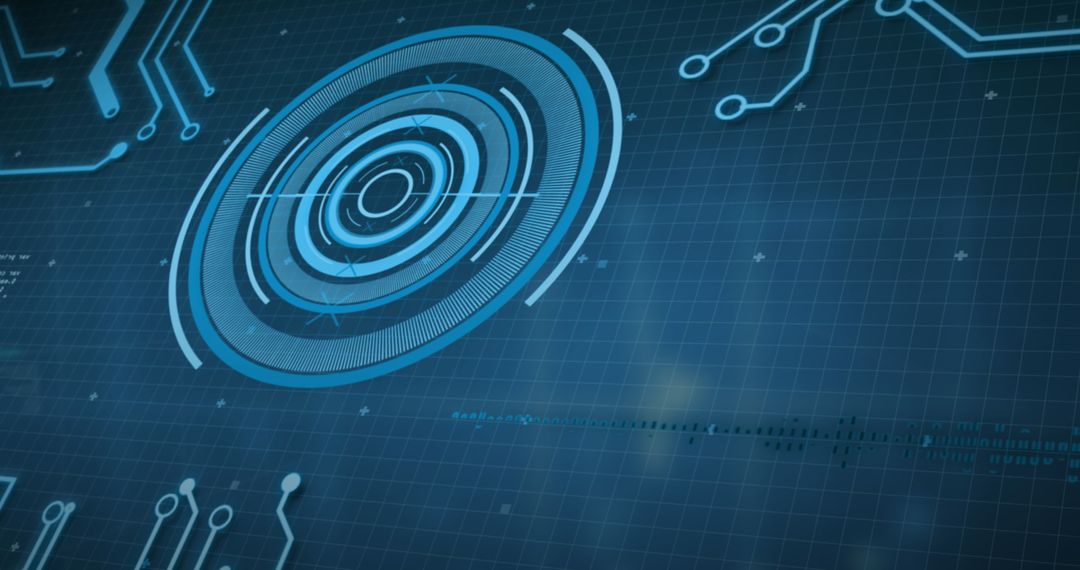 Futuristic Digital Interface for Global Networking Concept