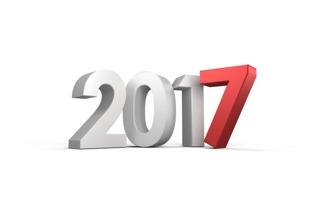 2017 number design on transparent background with isolated look - Download Free Stock Images Pikwizard.com