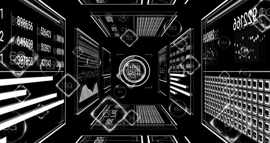 Immersive Virtual Data Tunnel with 5G Networking