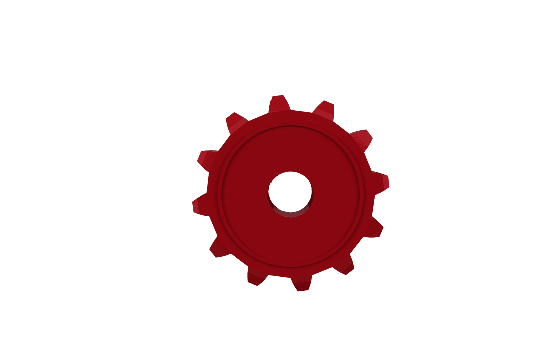 Red Transparent Cog Transparent Background Industrial Design