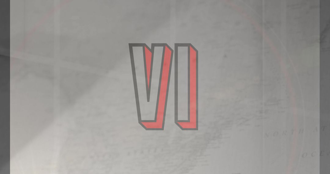 3D Roman Numerals Countdown on Gray Background