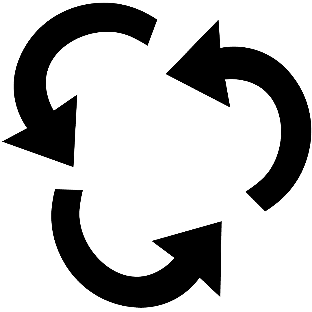 Black Circling Arrows Icon Transparent Background