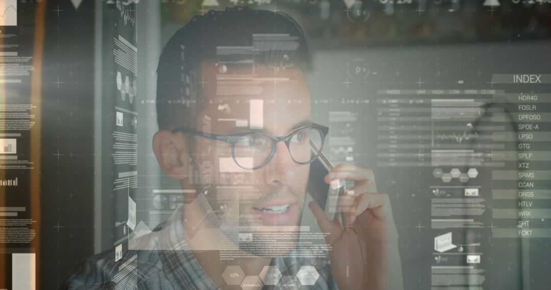 Businessman Analyzing Data While on Smartphone