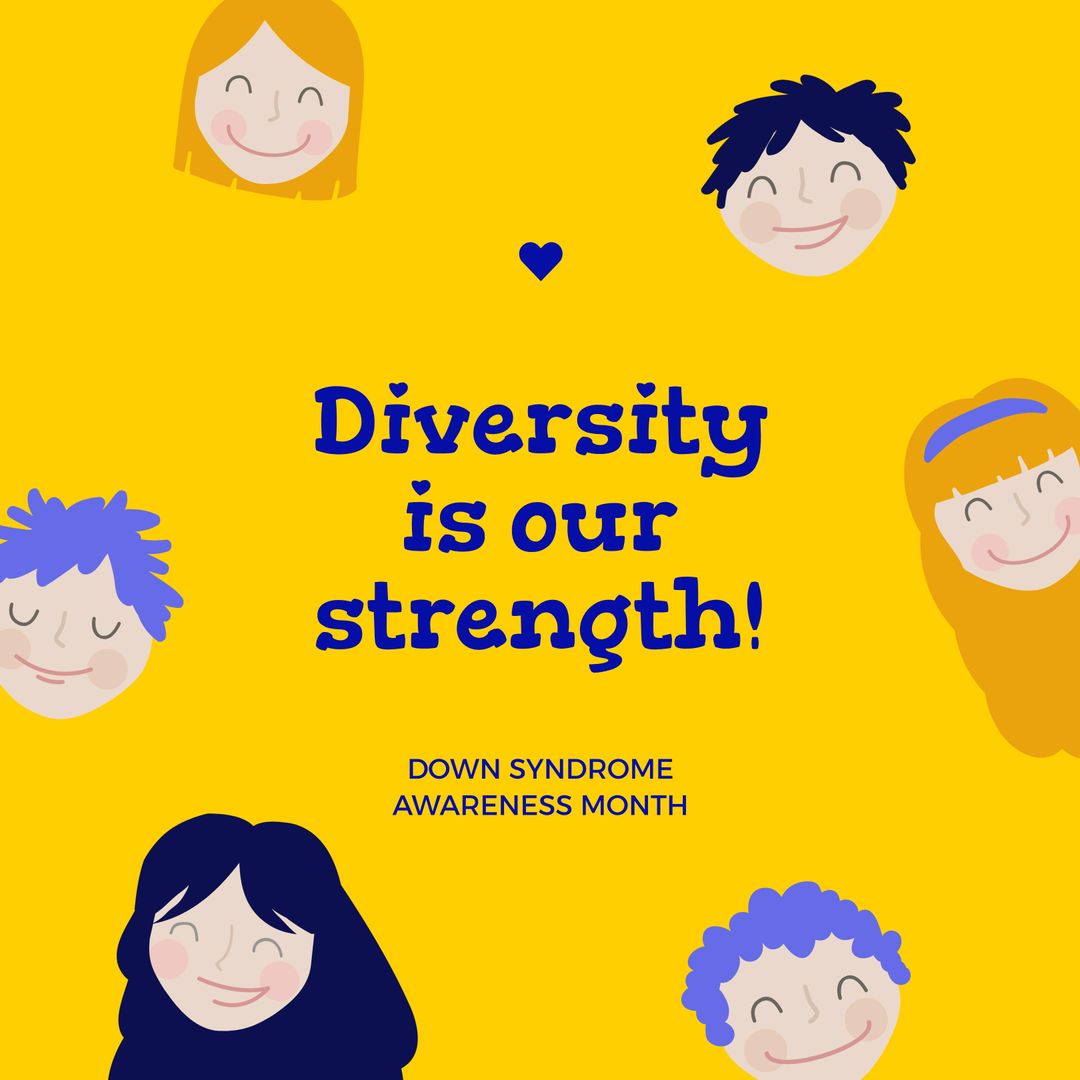 Diversity Message with Children's Faces for Awareness Campaign