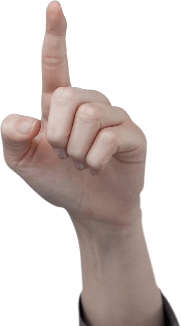 Transparent Hand Pointing Upward Gesture on Digital Interface - Download Free Stock Images Pikwizard.com