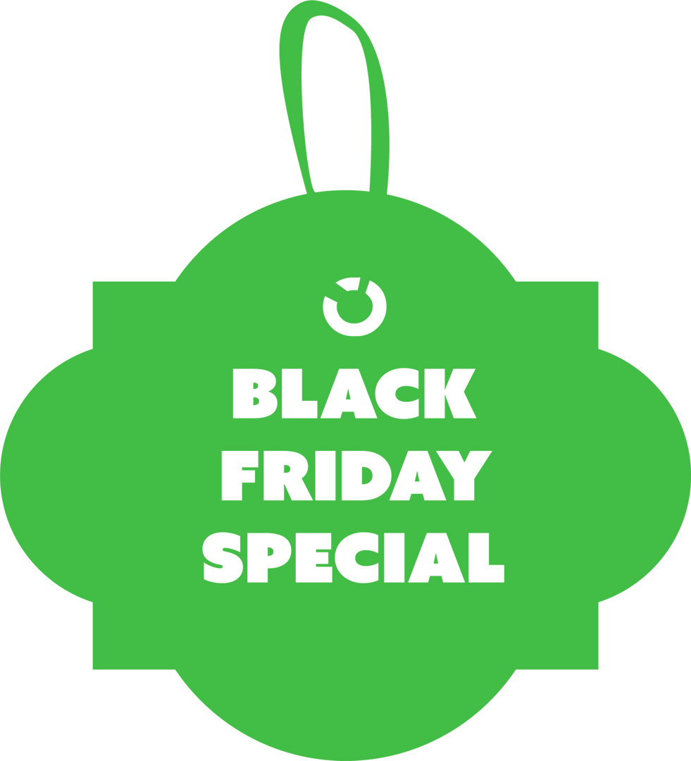 Transparent Green Black Friday Special Tag Isolated - Download Free Stock Images Pikwizard.com