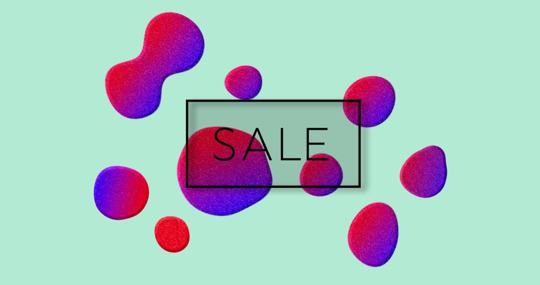 Vibrant Sale Advertisement with Colorful Abstract Design