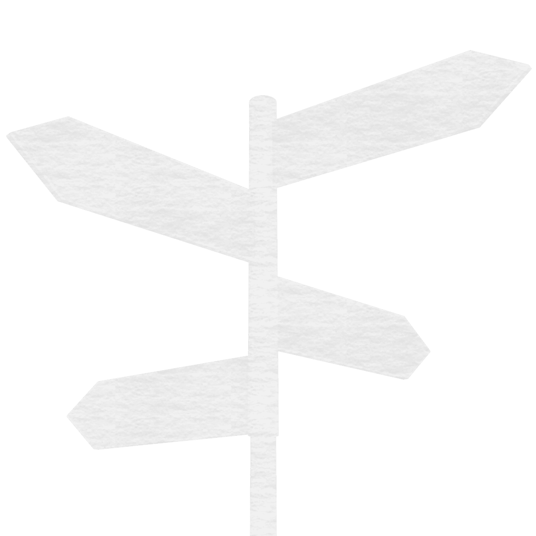 Transparent Signpost Illustration on Vector Background