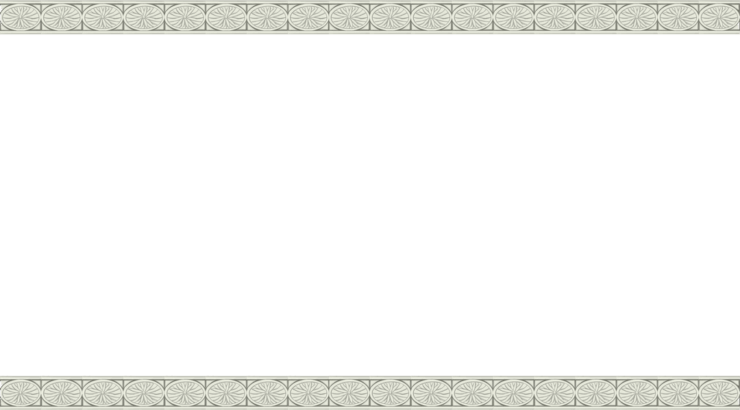 Transparent Label Frame with Teal Panel and Rosette Border Strips