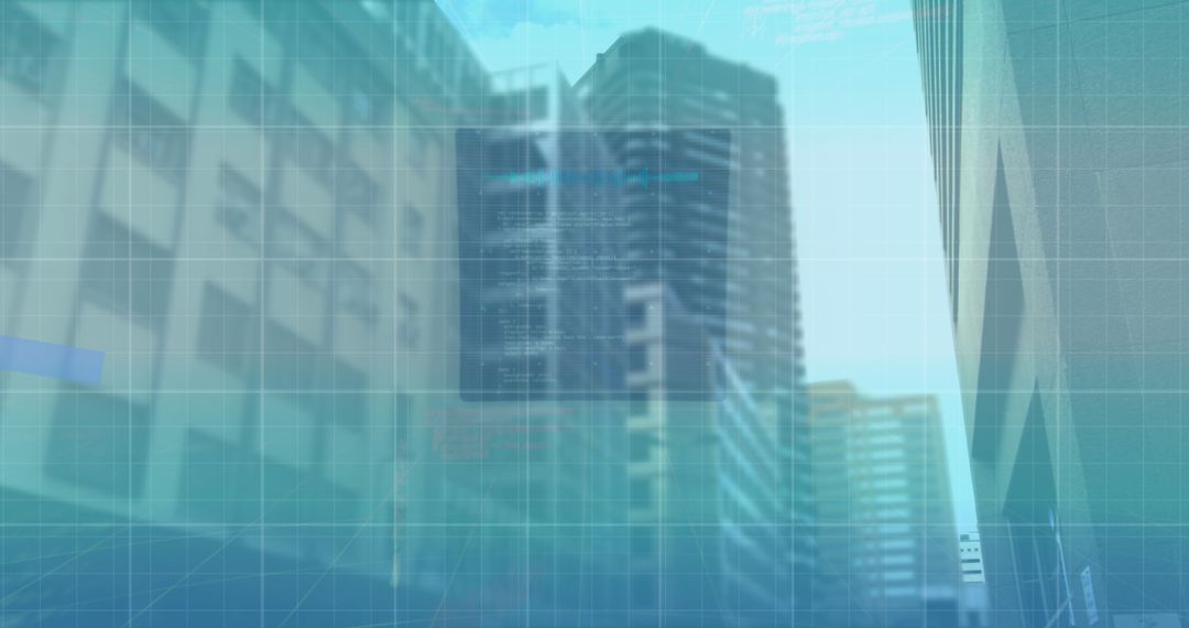 6G Technology Overlay on Modern City Architecture