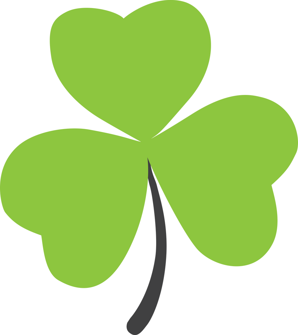 Bright Green Clover Illustration on Transparent Background - Download Free Stock Images Pikwizard.com