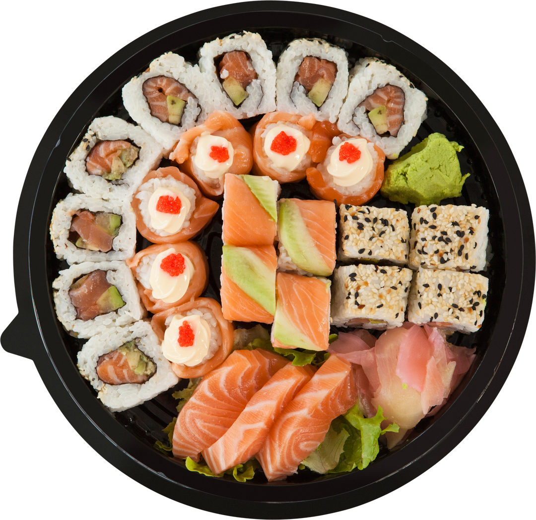 Assorted Sashimi and Sushi Platter with Transparent Background for Food Promotions - Download Free Stock Images Pikwizard.com