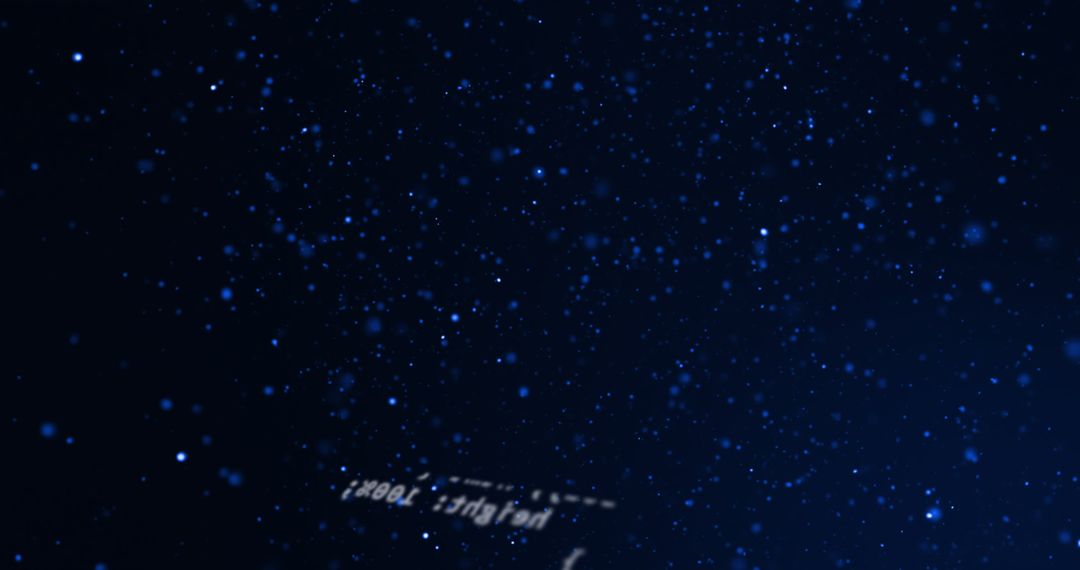 Digital Data Processing on Glowing Blue Lightscape