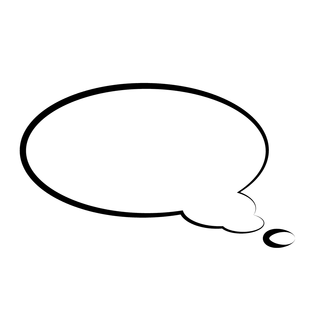 Transparent Speech Bubble with Copy Space on Black Background