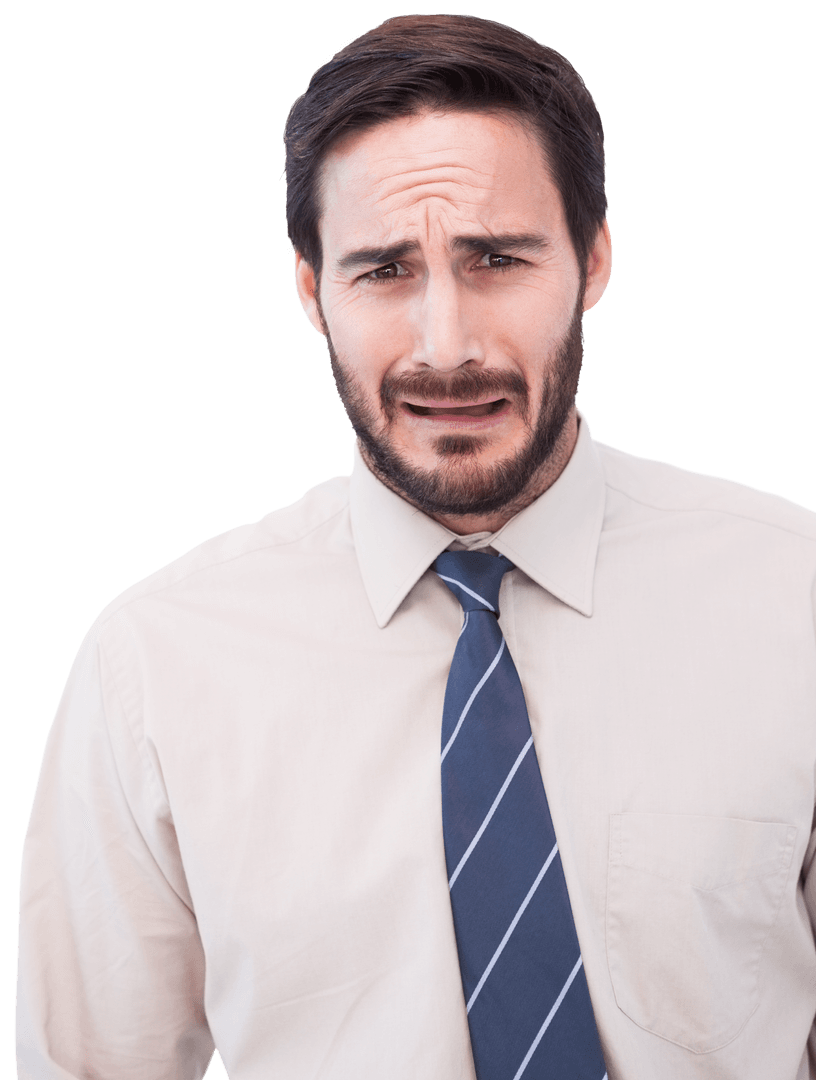 Sad Businessman Transparent Background