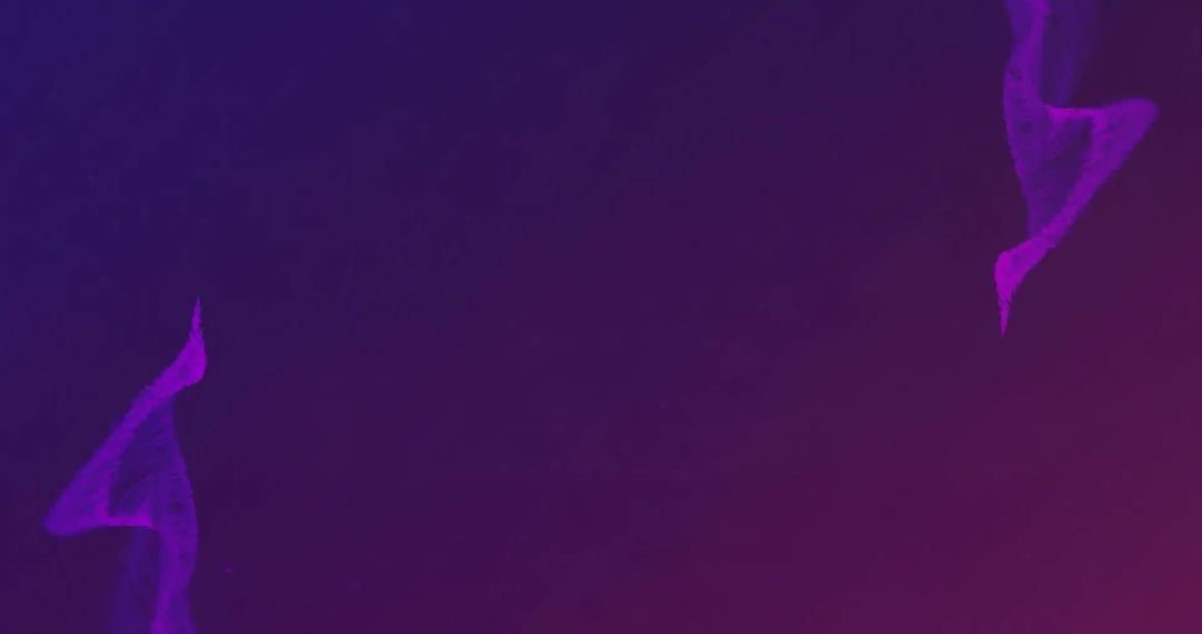 Dynamic Glowing Light Trails on Purple Background