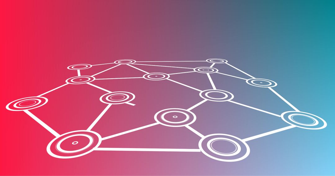 Chemical Structure Illustration Over Gradient Background