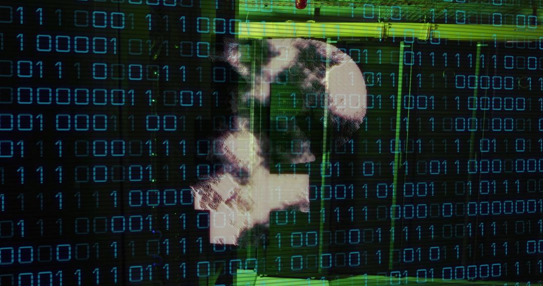 Cryptocurrency and Data Processing with Binary Overlay - Free Images, Stock Photos and Pictures on Pikwizard.com