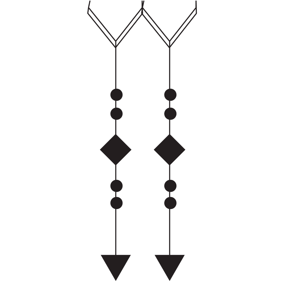 Black Arrows Illustration on Transparent Background