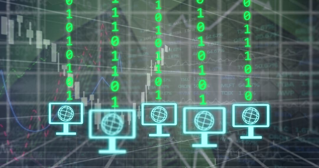 Futuristic Digital Network and Data Flow Concept