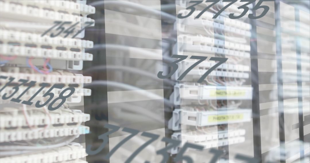 Data Flowing Through Computer Servers Indicating Digital Processing