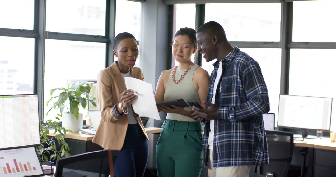 Diverse Team Engaged in Collaborative Work Session
