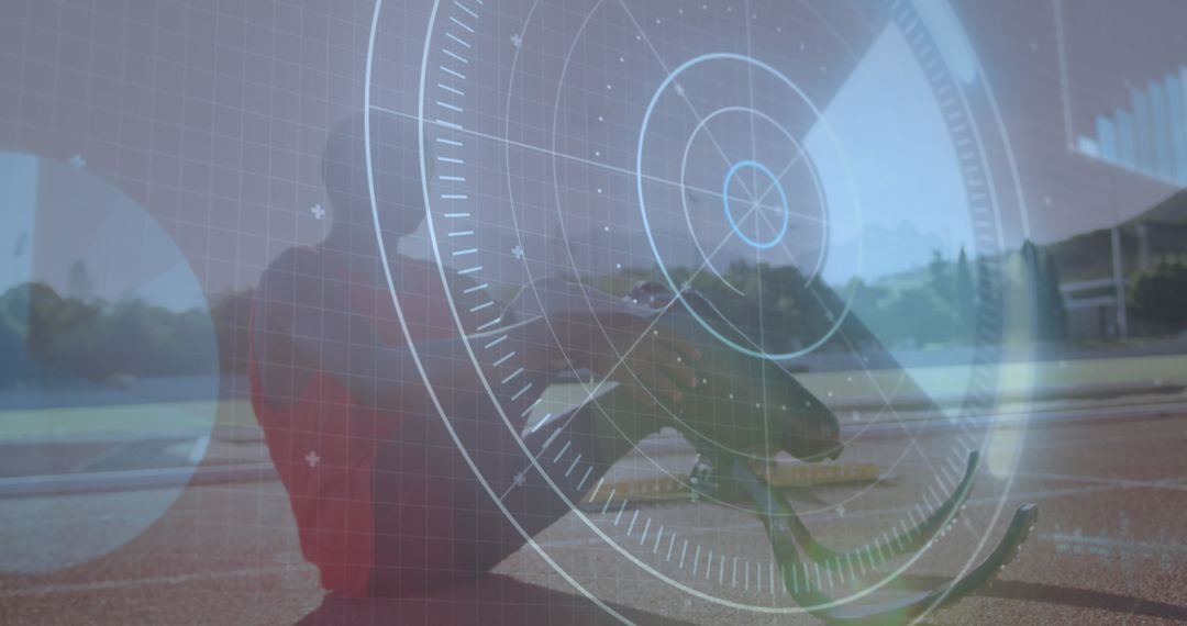 Technology Merging with Sports: Disabled Athlete on Track with Data Overlay