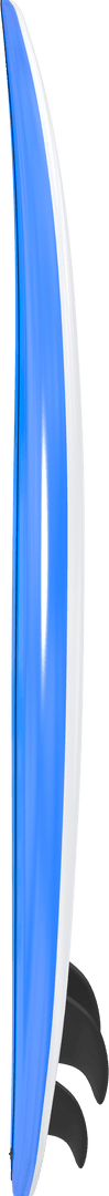 Blue Surfboard PNG on Transparent Background for Summer and Sport
