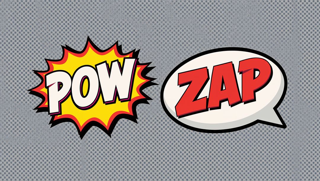 Retro Comic Book Expressions with Vibrant Graphics