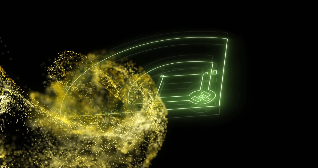 digital brain with neural network over glowing particles - Free Images, Stock Photos and Pictures on Pikwizard.com