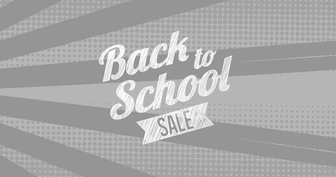 Back to School Sale Banner with Vintage Design