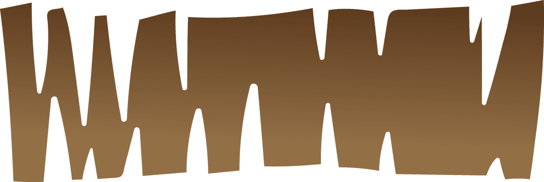 Brown Abstract Shapes on Transparent Background