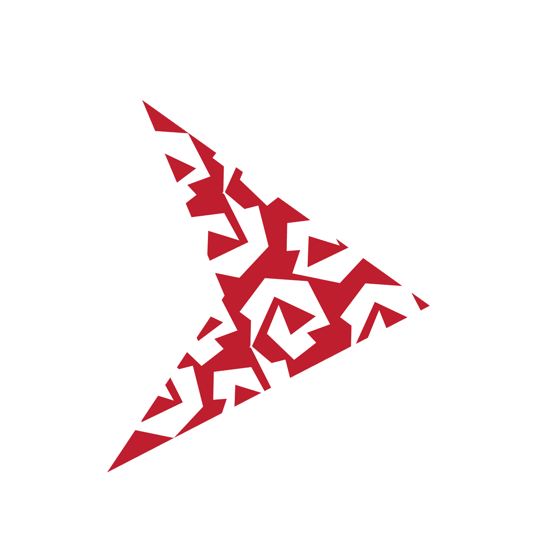 Transparent Patterned Arrow with Geometrical Design