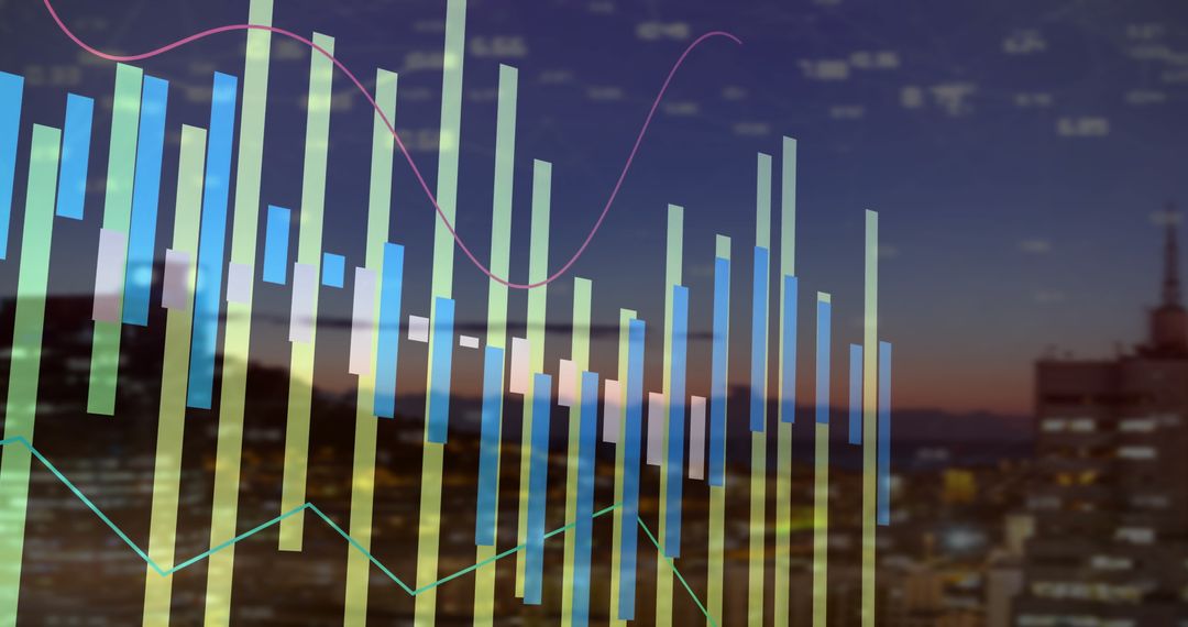 Abstract Urban Financial Data Visualization