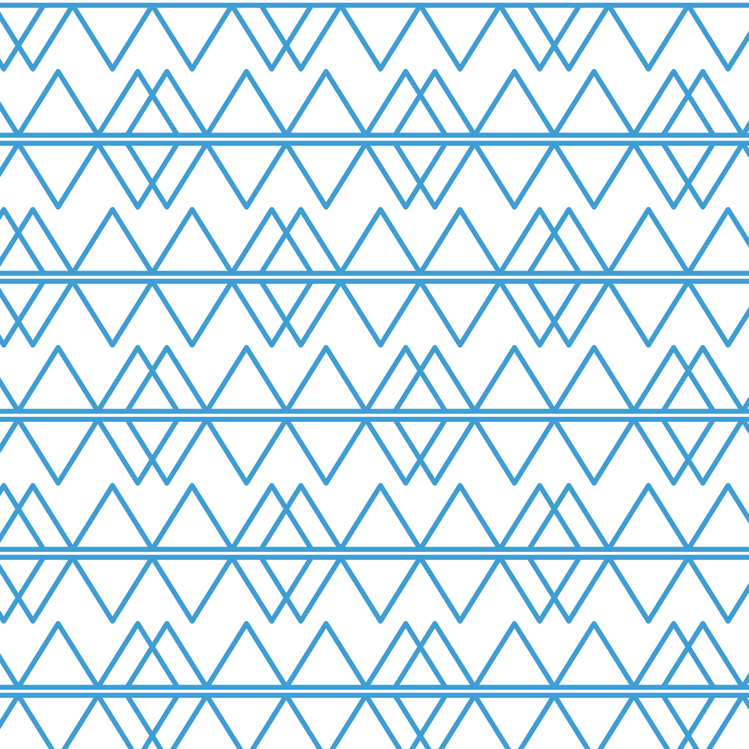 Blue Geometric Vector Pattern on Transparent Background