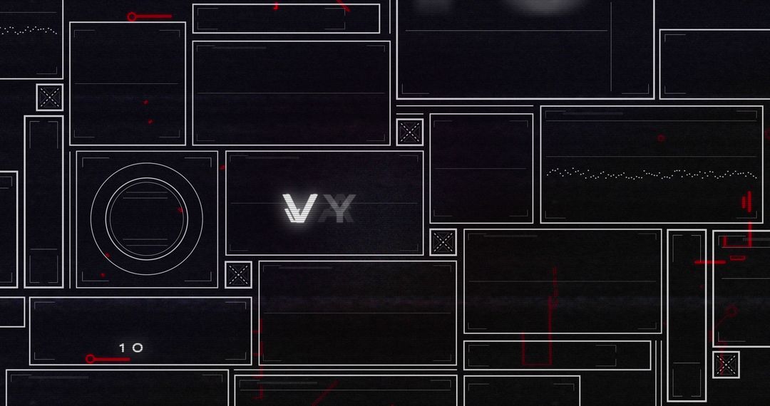 Futuristic Digital Art with Geometric Patterns