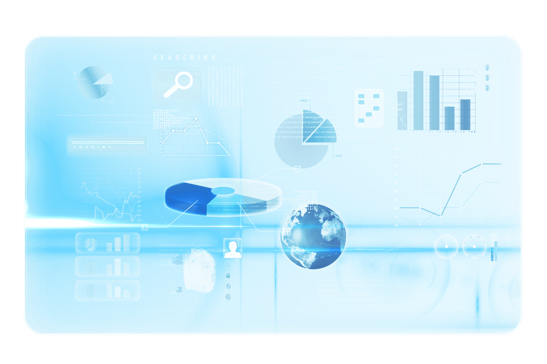 Futuristic Data Interface on Transparent Background - Download Free Stock Images Pikwizard.com