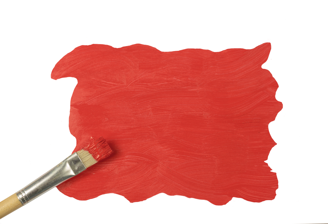 Brush with Red Paint Stroke on Transparent Background - Download Free Stock Images Pikwizard.com