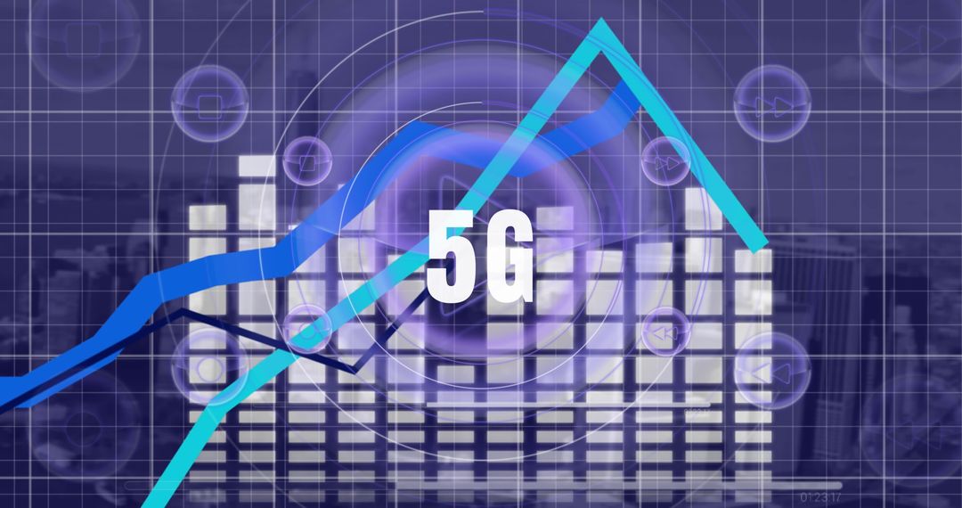 5G Network Growth Concept with Digital Interface