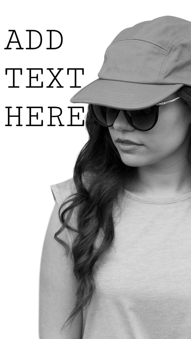 Casual Fashion Vibe with Woman in Cap and Sunglasses