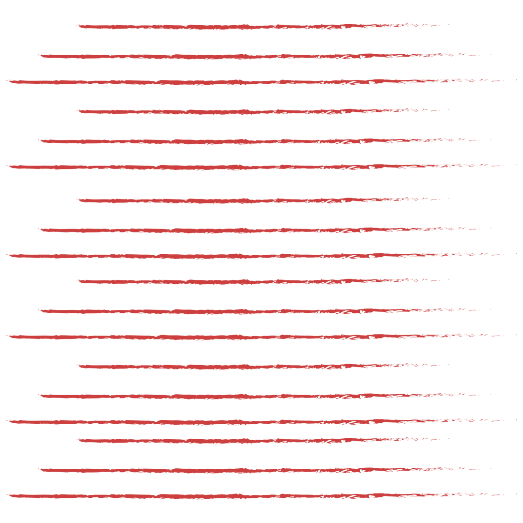 Red Horizontal Lines on Transparent Background Vector Illustration