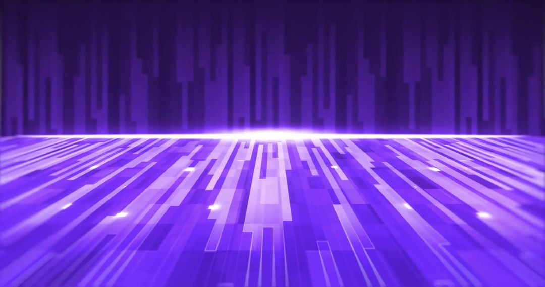 Futuristic Digital Interface with Purple Angular Lines