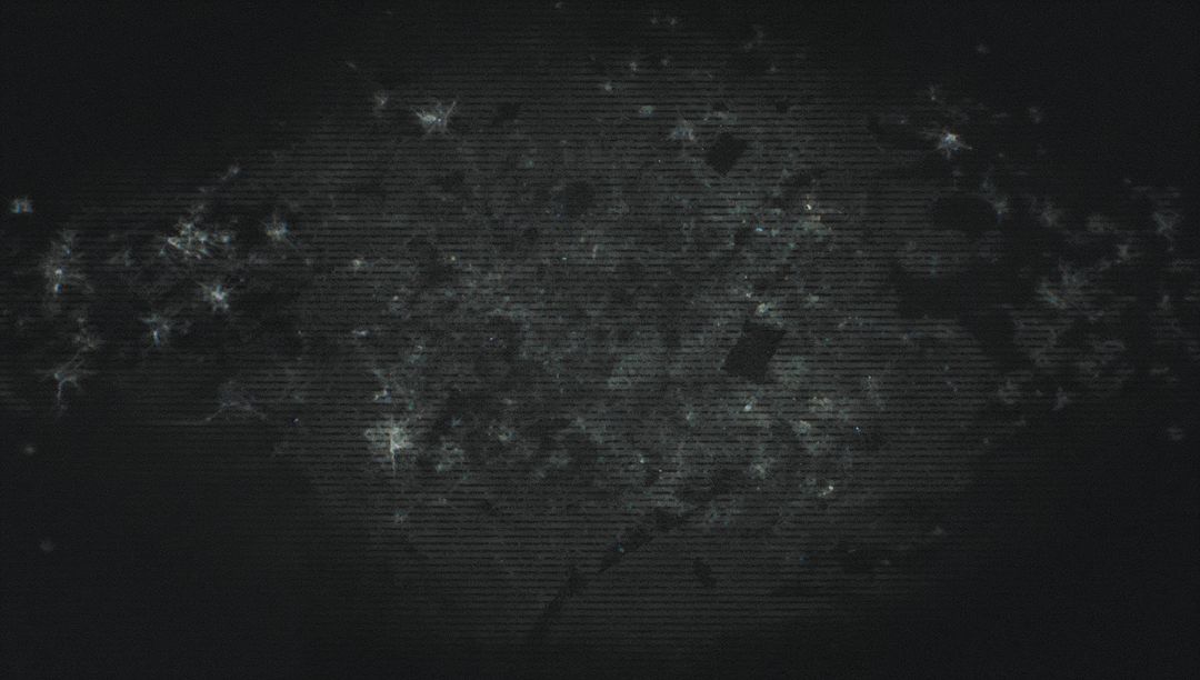 Chaotic Glitch Interference on Digital Display