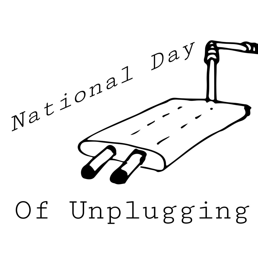 National Day of Unplugging Graphic Promoting Digital Detox - Download Free Stock Templates Pikwizard.com