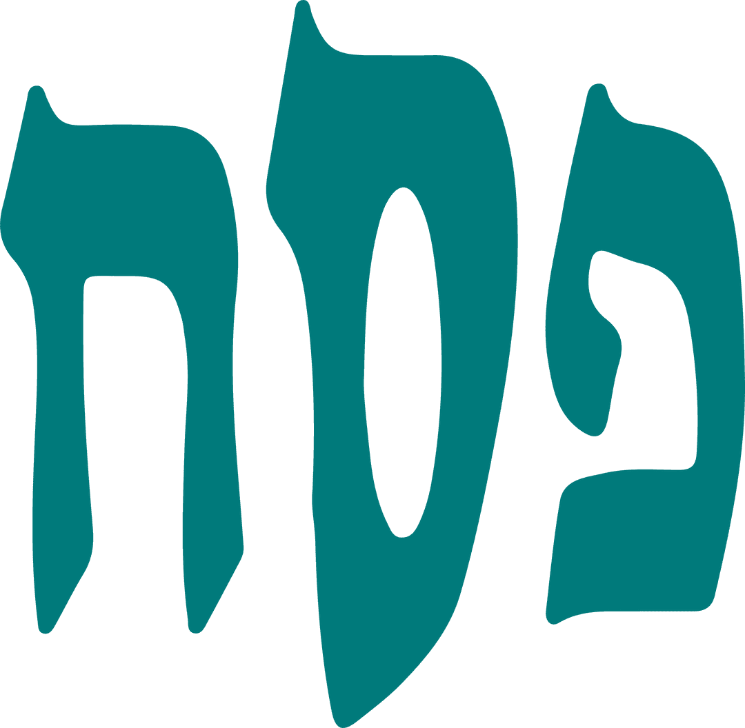 Teal Abstract Shapes Floating on Transparent Background