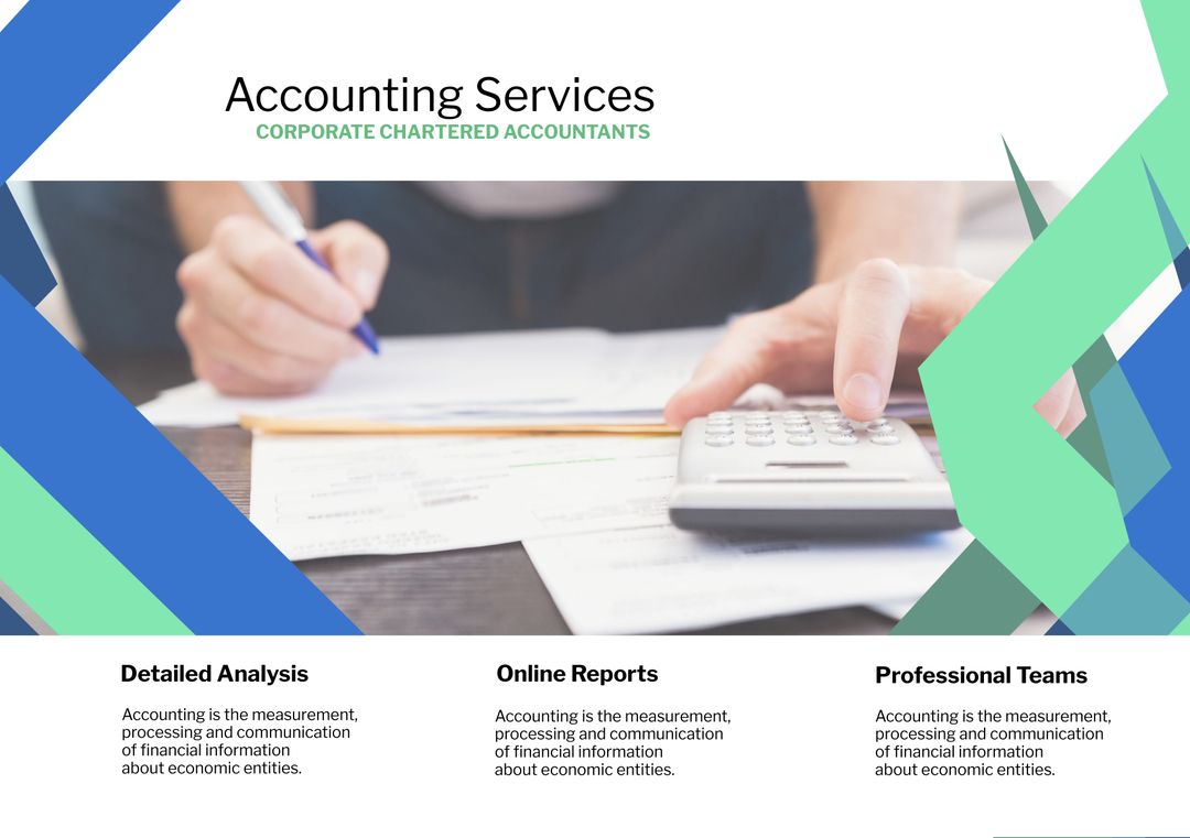 Expert Accounting Services with Calculator and Financial Documents - Download Free Stock Templates Pikwizard.com