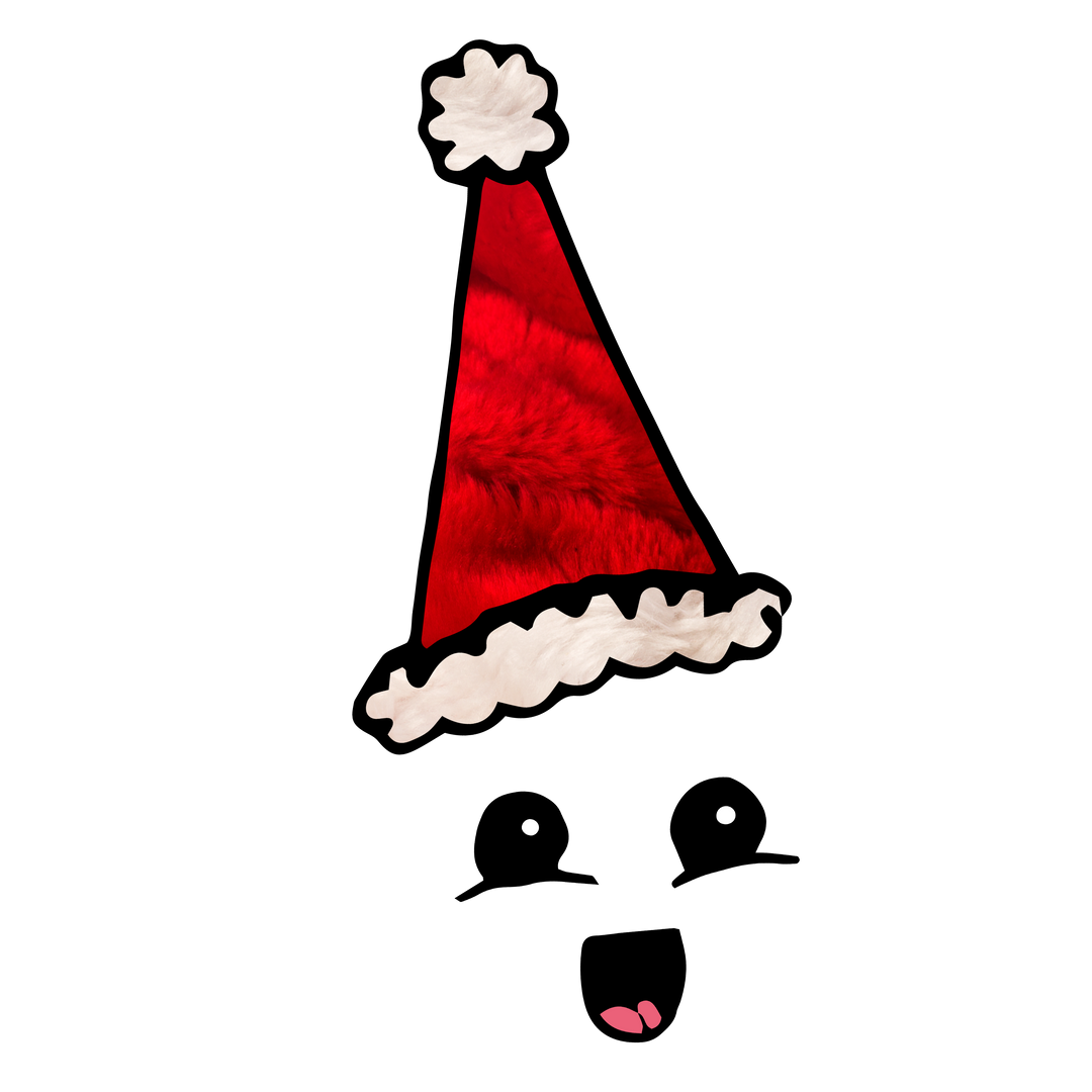 Children's Smiling Face With Santa Hat On Transparent Background, Isolated - Download Free Stock Images Pikwizard.com